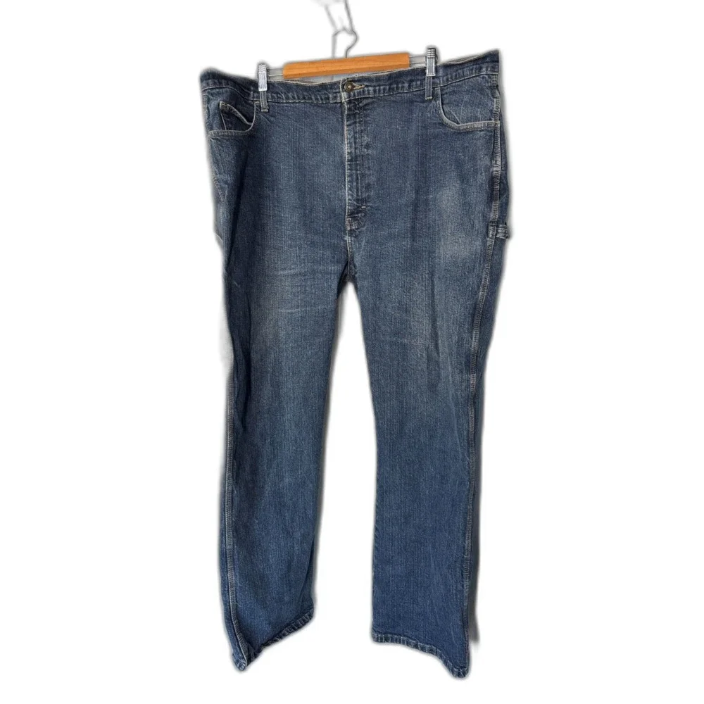 Dickies Carpenter Jeans Mens 44x32 Blue Denim Relaxed Fit Workwear